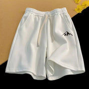 Bottom – Mens – All Season – Oversized Casual Shorts with Mountain Range Print – Montford Co - Montford & Co
