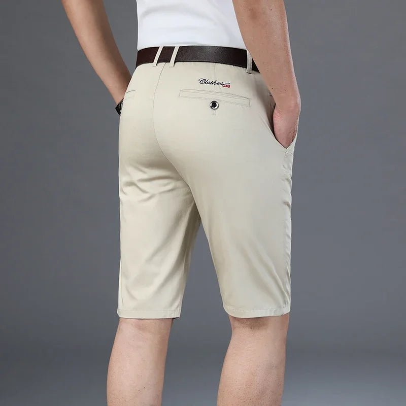Bottom – Mens – Spring &amp; Summer – Casual Straight Elastic Shorts – Montford Co - Montford & Co