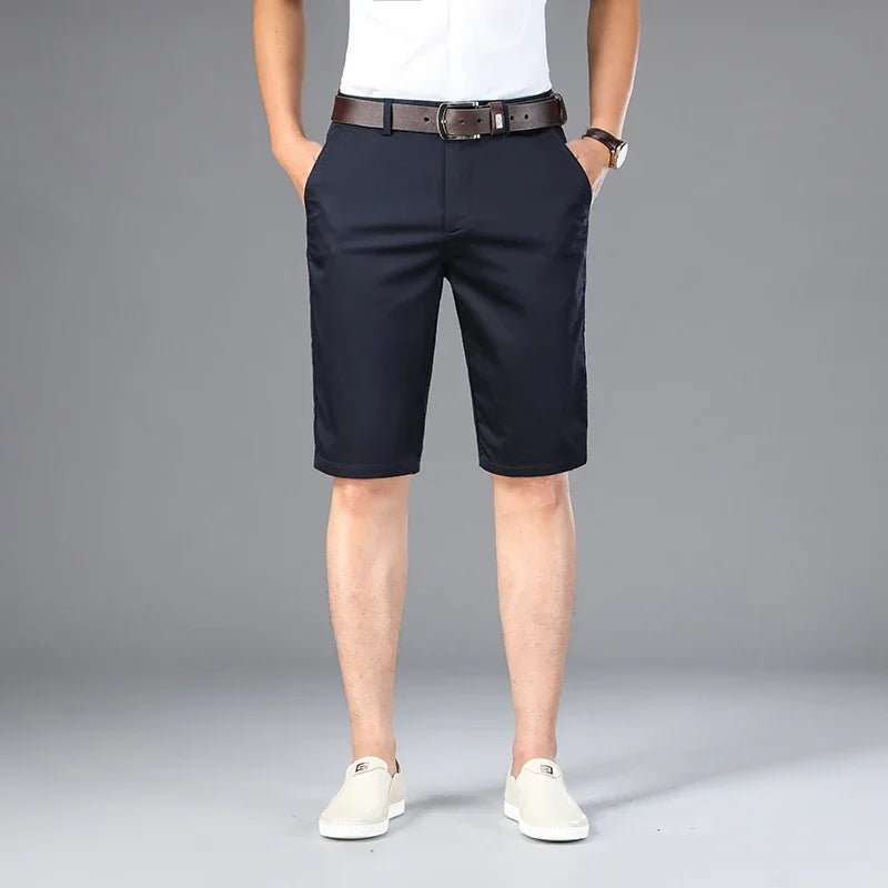 Bottom – Mens – Spring &amp; Summer – Casual Straight Elastic Shorts – Montford Co - Montford & Co