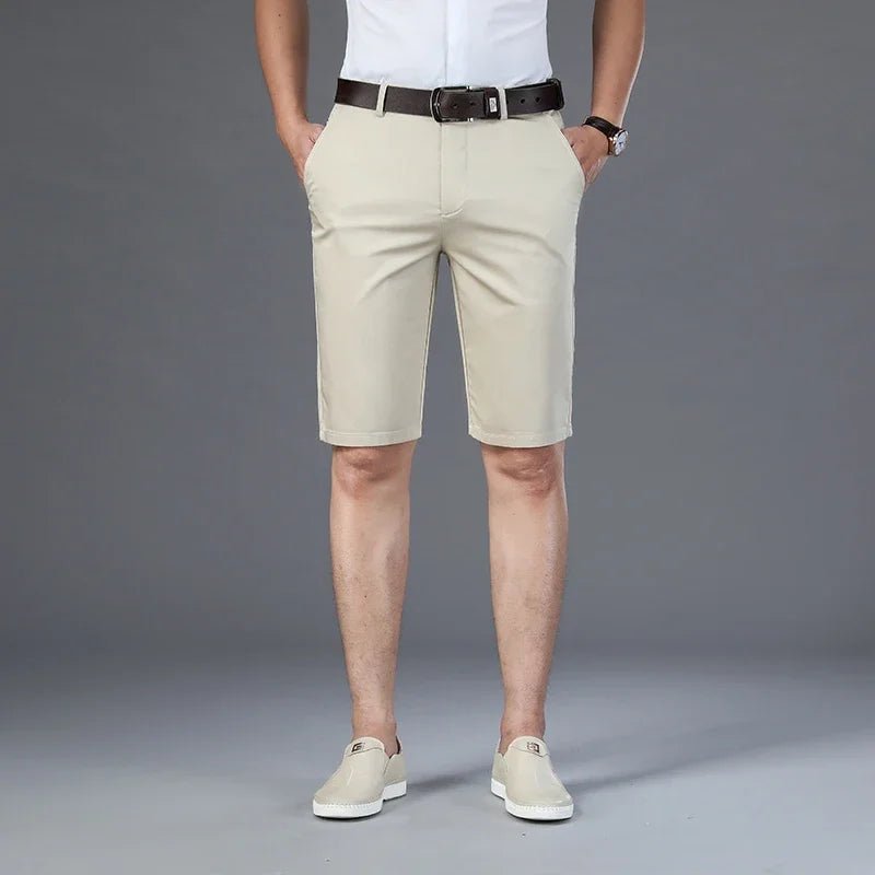 Bottom – Mens – Spring &amp; Summer – Casual Straight Elastic Shorts – Montford Co - Montford & Co