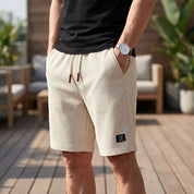 Bottom – Mens – Spring & Summer – Comfortabele Korte Broek met Elastische Taille – Montford Co - Montford & Co