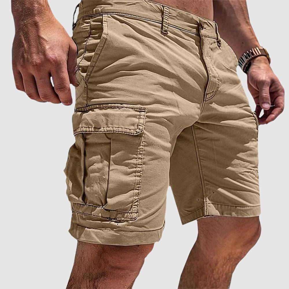 Bottom – Mens – Spring & Summer – Heren Cargo Korte Broek met Praktische Zakken – Montford Co - Montford & Co