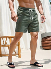 Bottom – Mens – Spring & Summer – Heren Zwembroek met Elastische Taille en Verstelbaar Trekkoord – Montford Co - Montford & Co