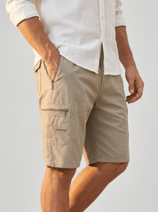 Bottom – Mens – Spring & Summer – Mens Cargo Shorts with Zipper Pockets – Montford Co - Montford & Co