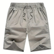Bottom – Mens – Spring & Summer – Mens Cargo Shorts with Zipper Pockets – Montford Co - Montford & Co