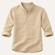 Breathable Linen Casual Button - Up Shirt - Montford & Co