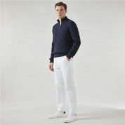 Cable Zip Sweater Trousers Set - Montford & Co