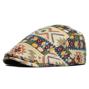 Cap – Unisex – All Season – Kleurrijke Retro Flatcap – Montford Co - Montford & Co