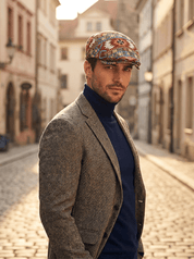 Cap – Unisex – All Season – Kleurrijke Retro Flatcap – Montford Co - Montford & Co