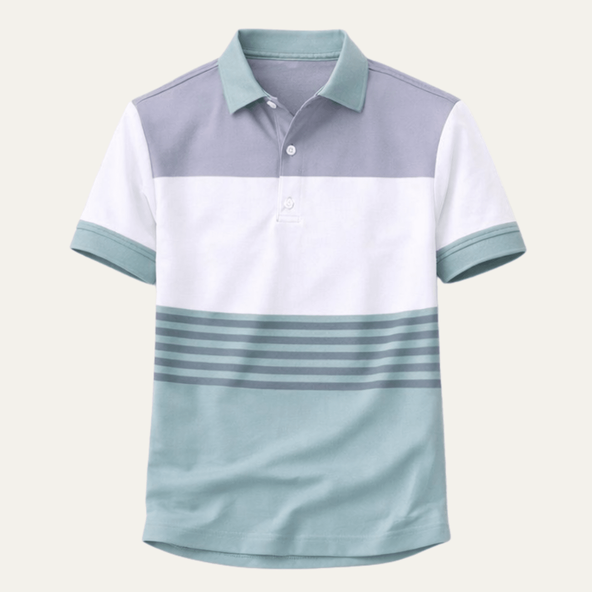 Casual Colour Block Polo Shirt - Montford & Co