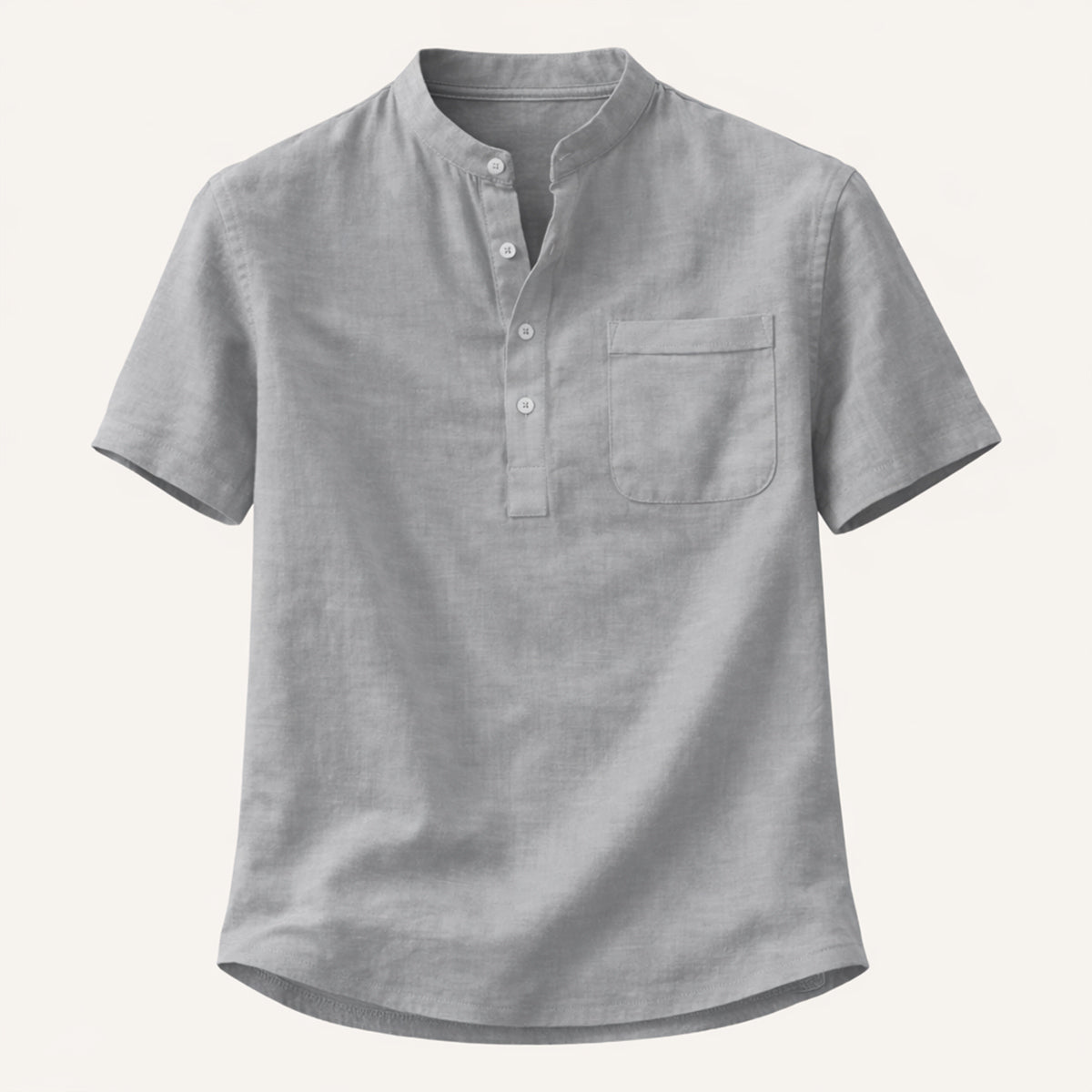 Casual Cotton Linen Henley Shirts - Montford & Co