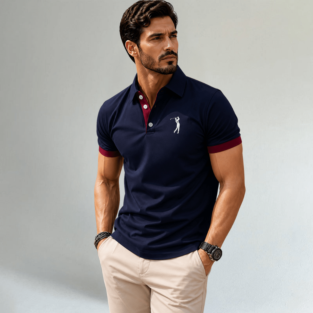 Casual Printed Golf Polo Shirt - Montford & Co