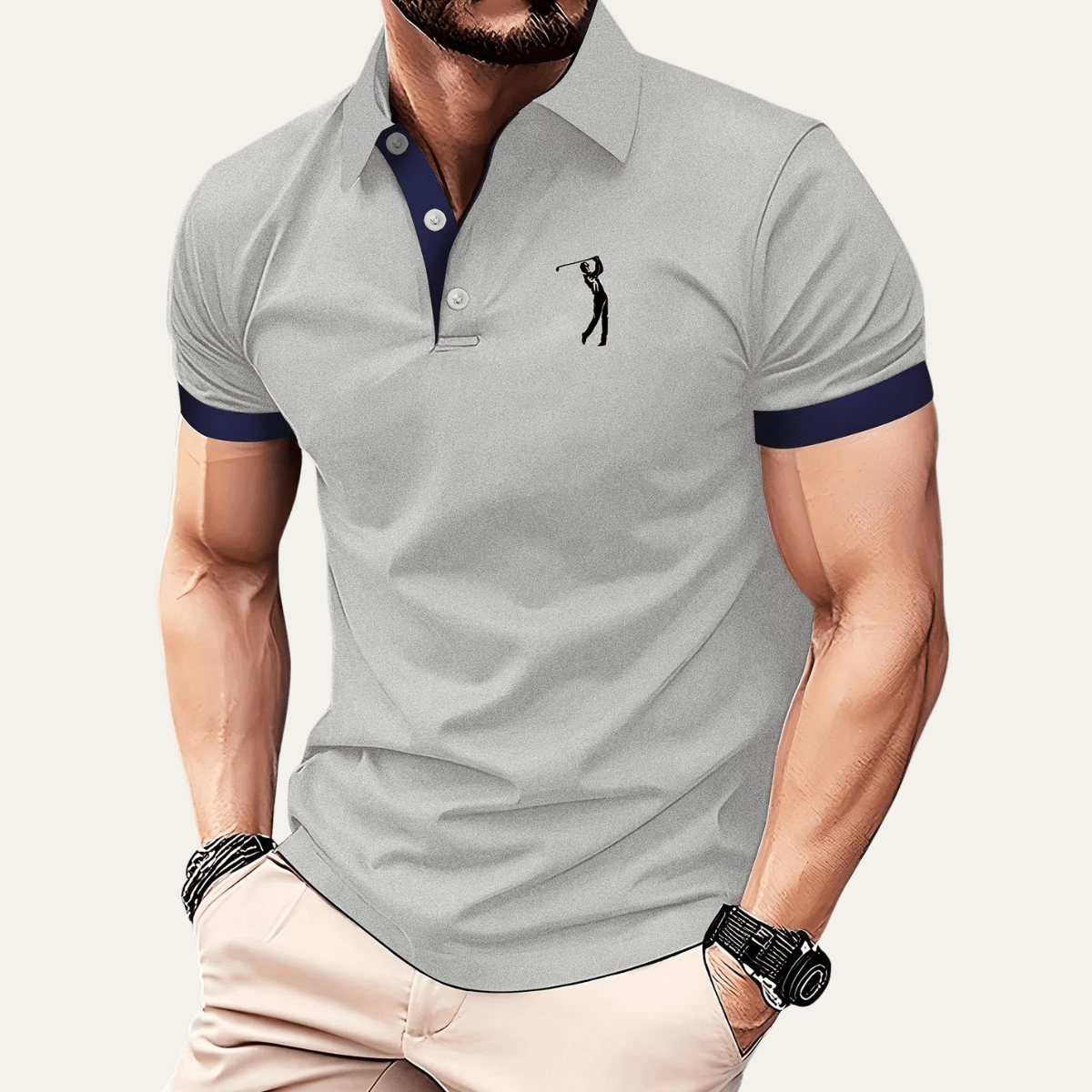Casual Printed Golf Polo Shirt - Montford & Co