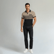 Casual Slim Fit Striped Polo Shirt - Montford & Co