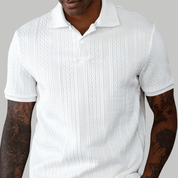 Classic Textured Polo Shirt - Montford & Co