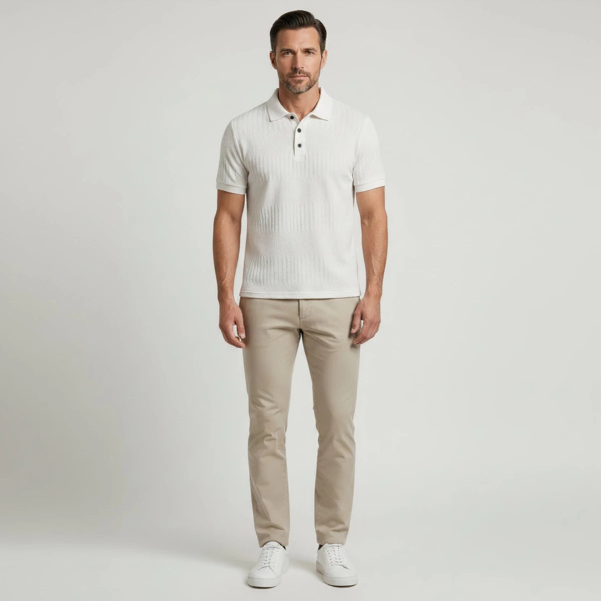 Classic Textured Polo Shirt - Montford & Co