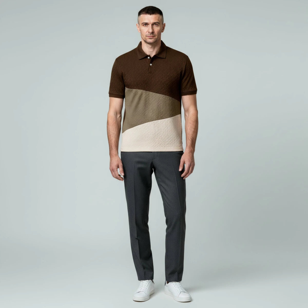 Classic Textured Summer Polo Shirt - Montford & Co