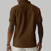Classic Textured Summer Polo Shirt - Montford & Co