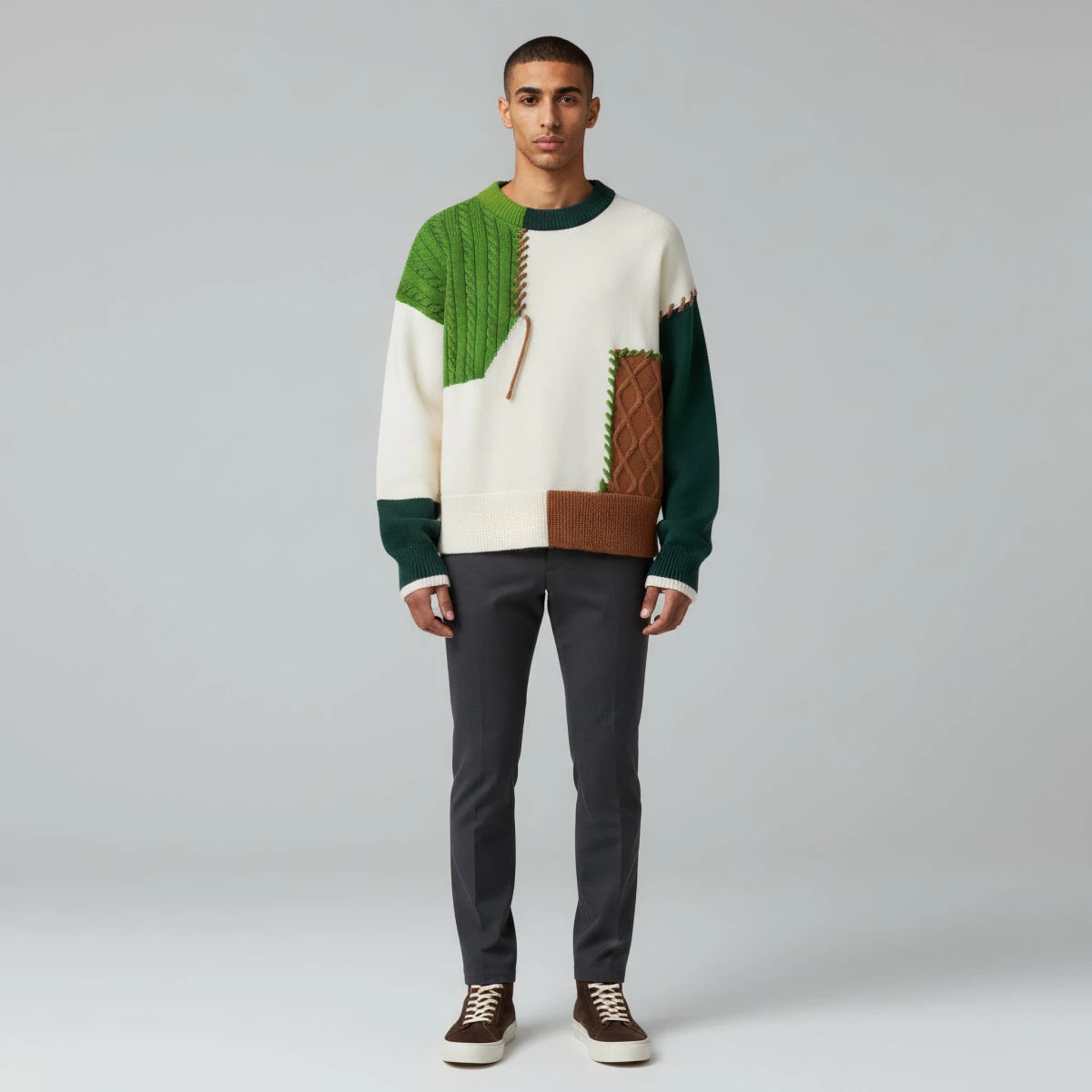 Color Block Knit Sweater - Montford & Co