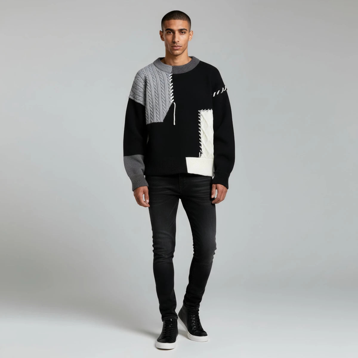 Color Block Knit Sweater - Montford & Co
