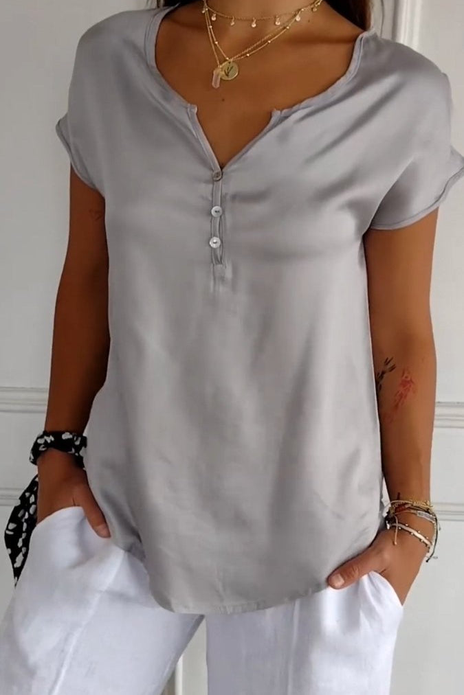 Comfortable V - Neck Shirt - Montford & Co