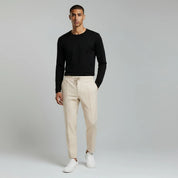 Cotton Blend Pants with Vintage Lining - Montford & Co