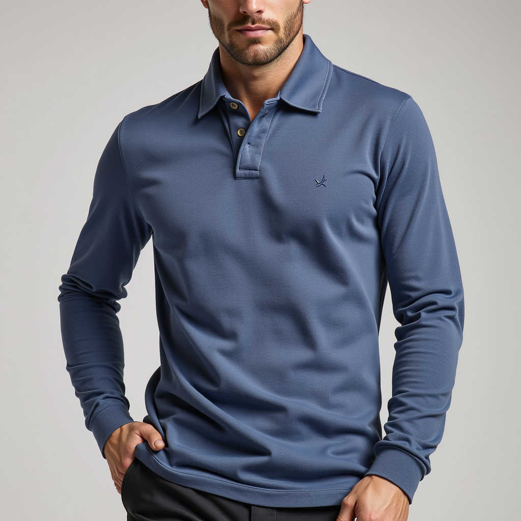 Long-sleeve polo