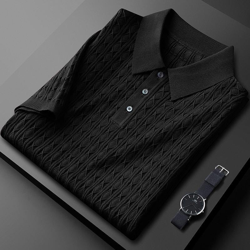 Diamond Knit Polo for Men - Montford & Co