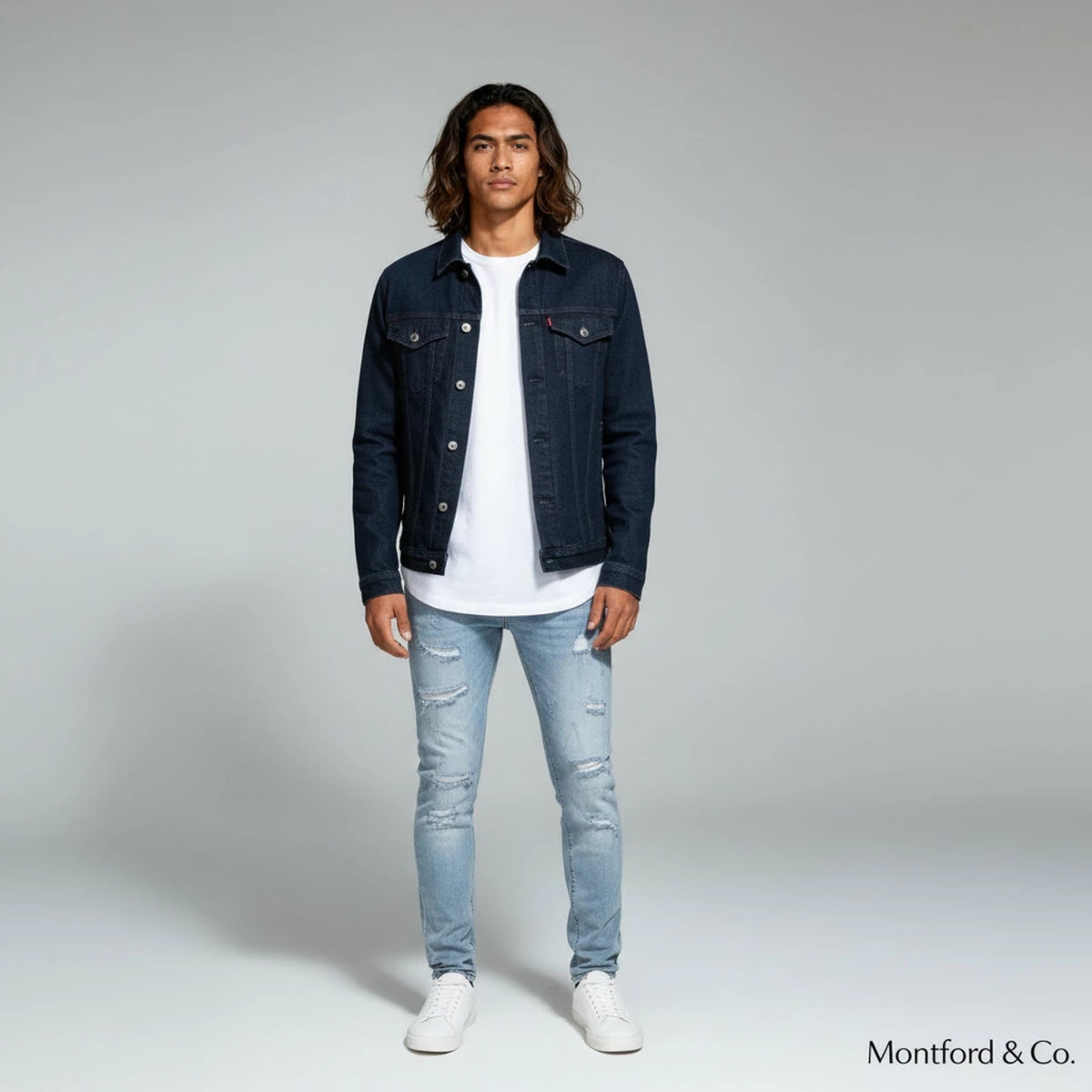 Distressed Slim Fit Jeans - Montford & Co