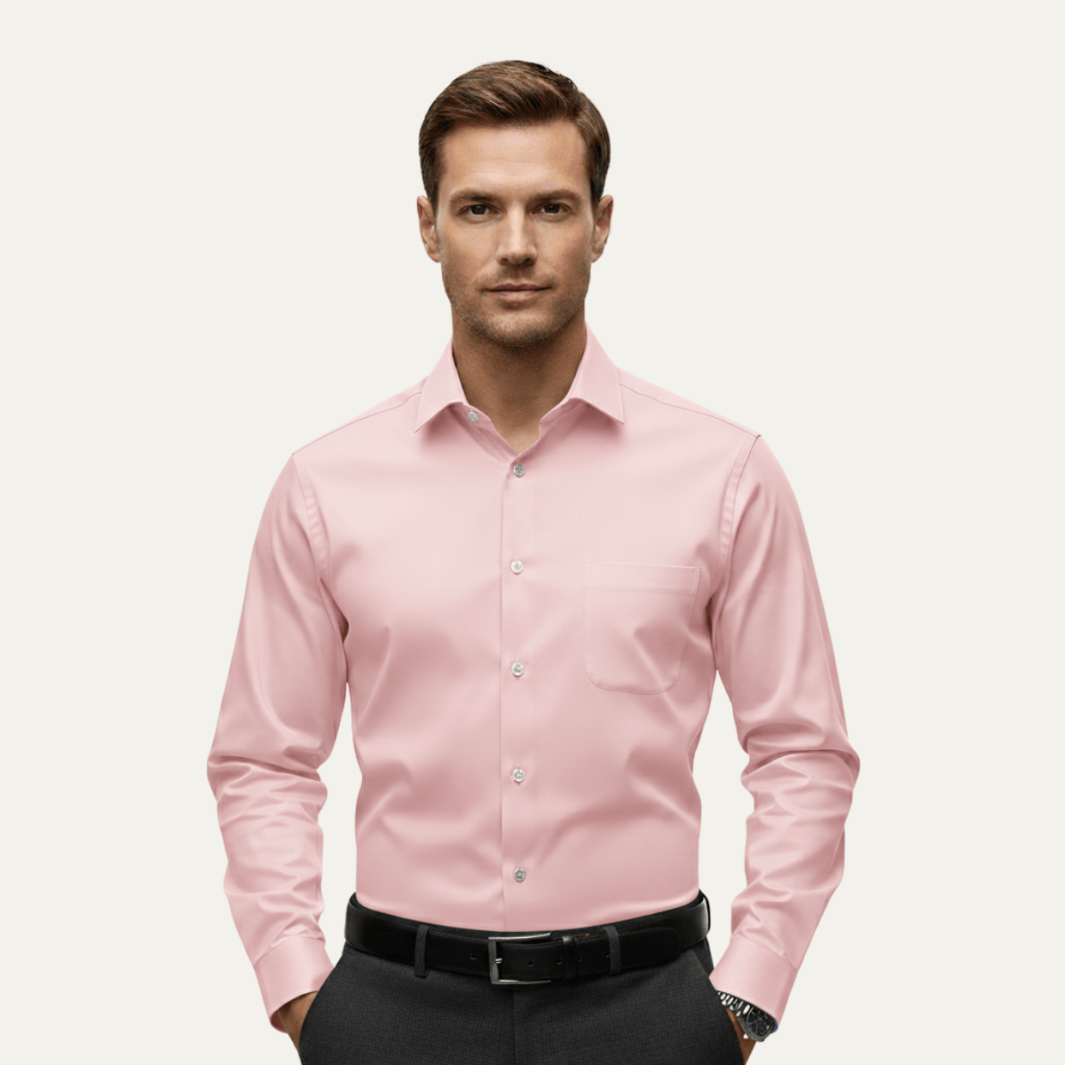 Dress Shirt Lightweight Slim Fit Stretch Dress Shirt - Montford & Co