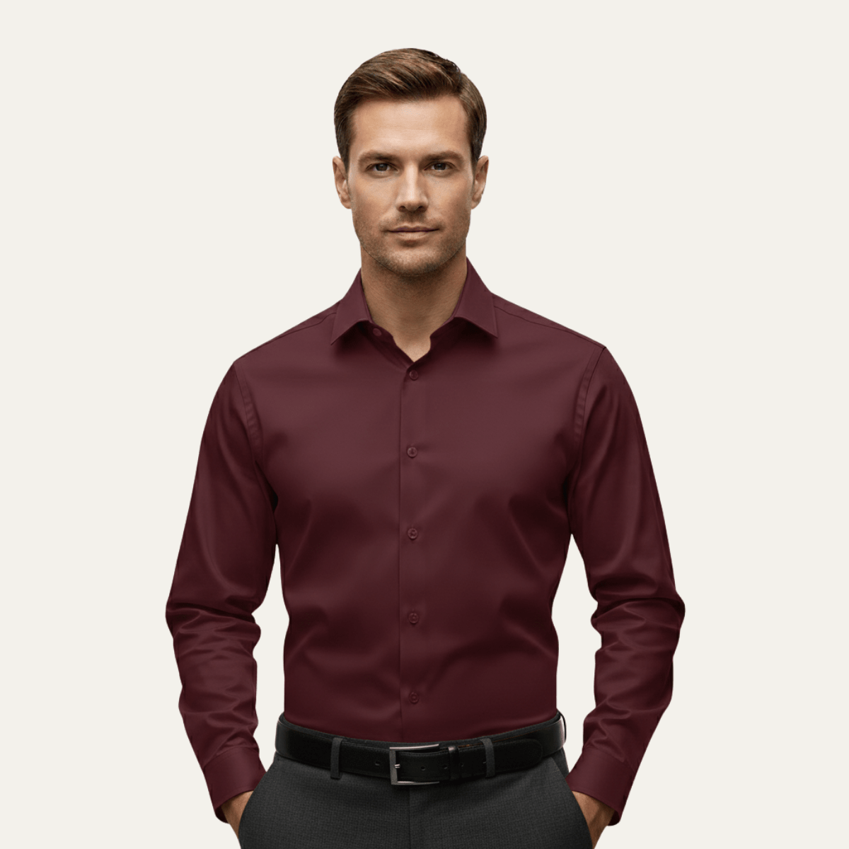 Dress Shirt Lightweight Slim Fit Stretch Dress Shirt - Montford & Co