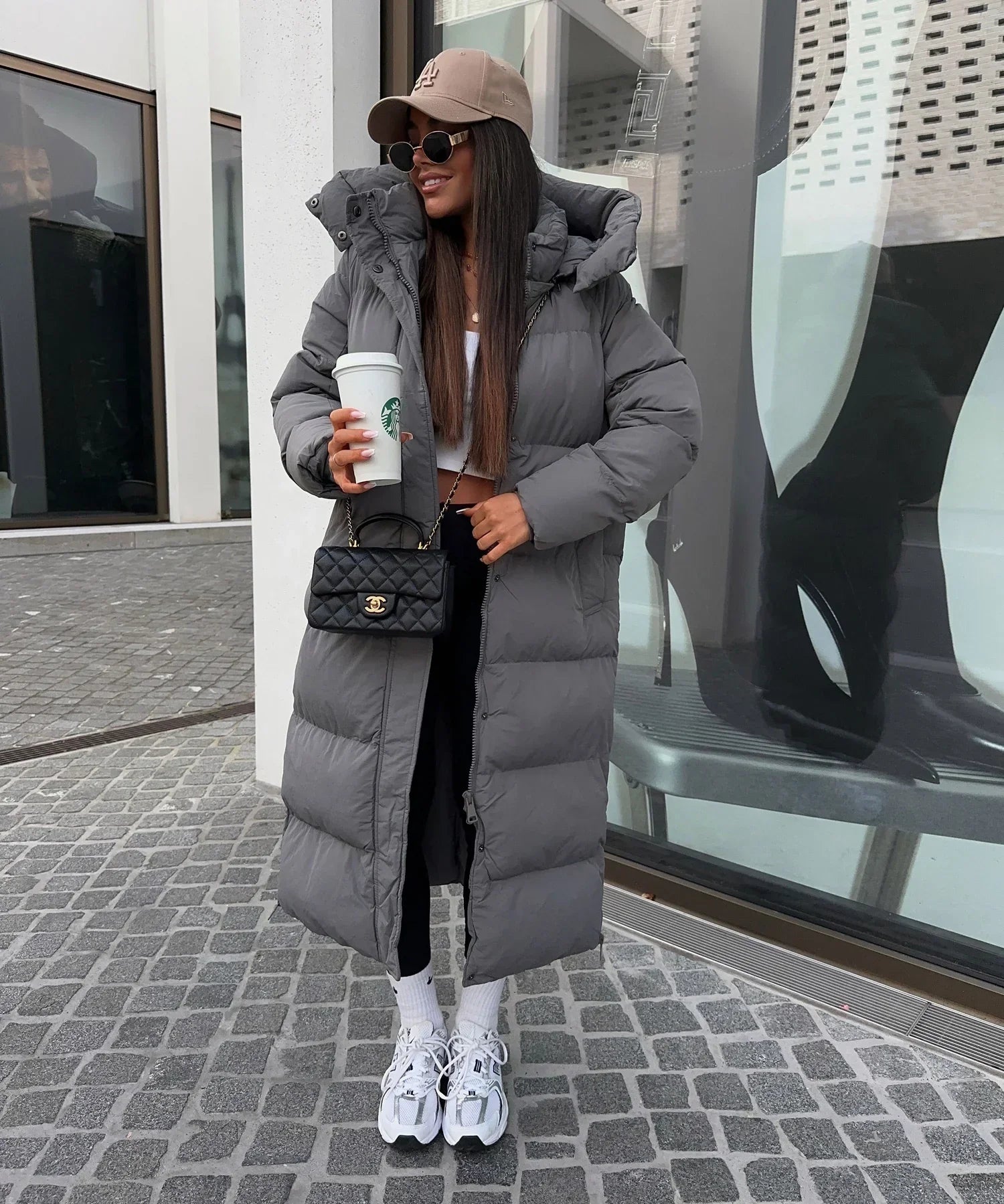 Puffer Coat – Longline Quilted Design – Winter Warmth Style