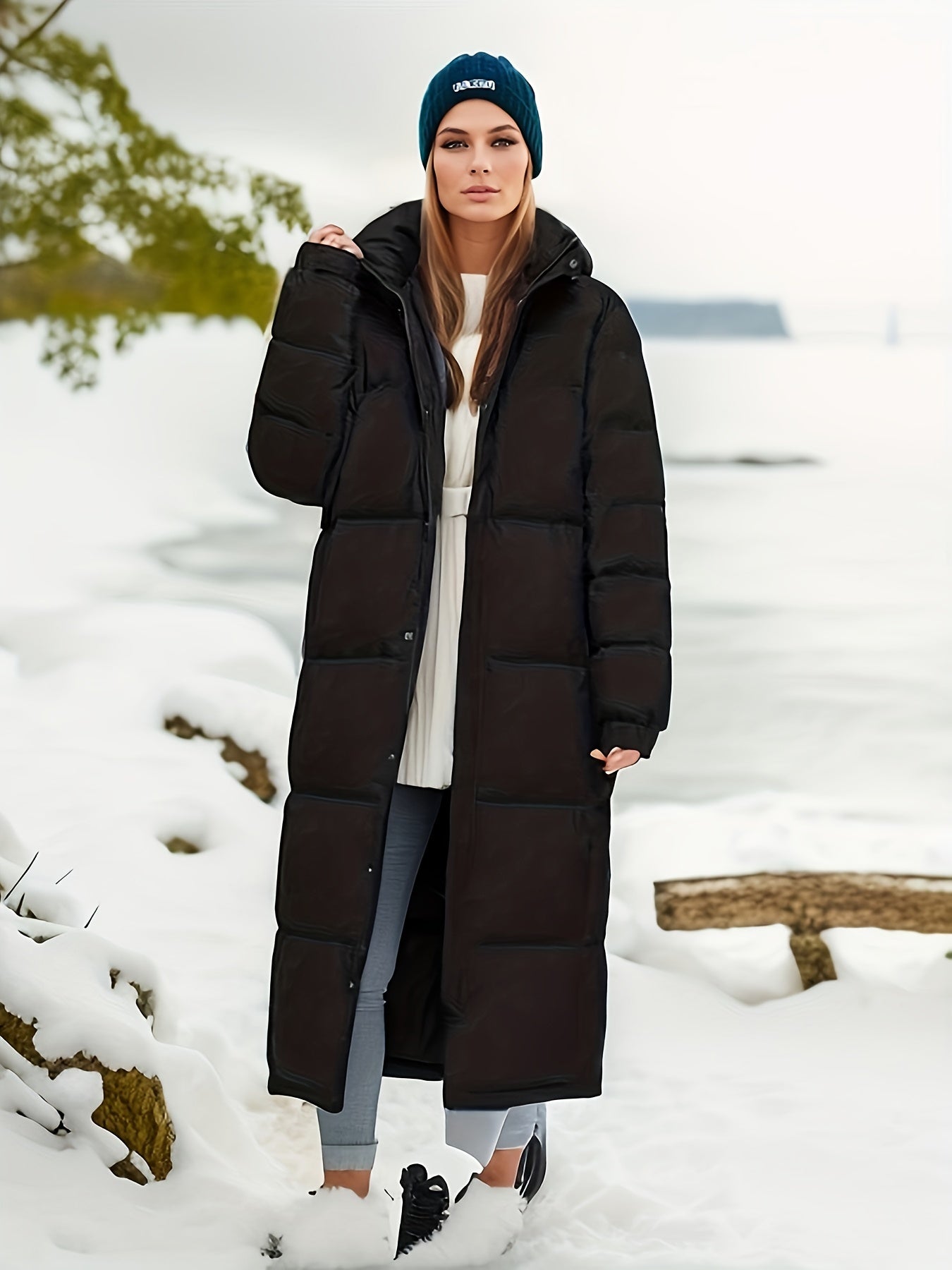 Puffer Coat – Longline Design – Ultimate Winter Warmth