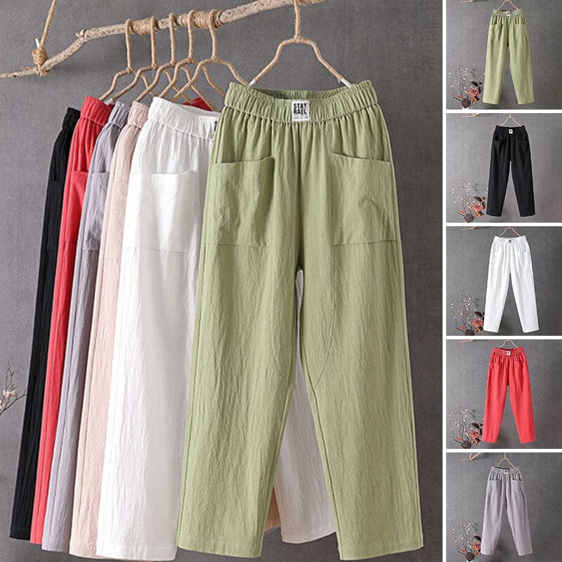 Relaxed Cotton Pants – Elastic Waist – Minimal Everyday Fit