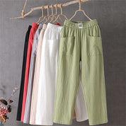 Relaxed Cotton Pants – Elastic Waist – Minimal Everyday Fit
