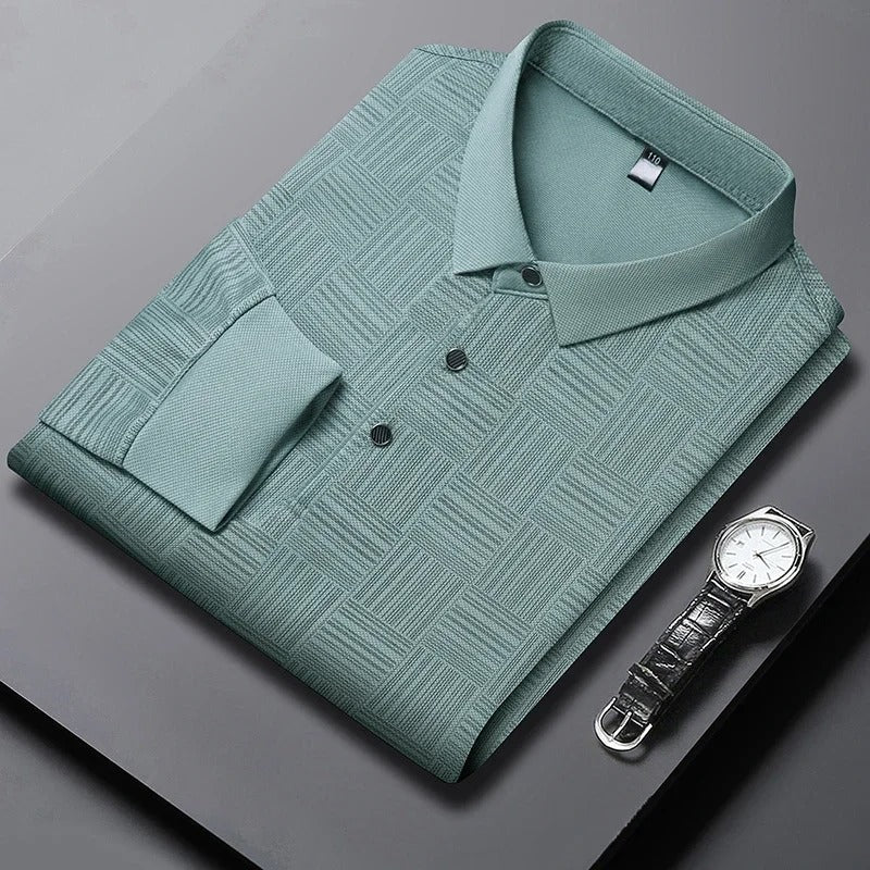 Geometric Pattern Polo - Montford & Co