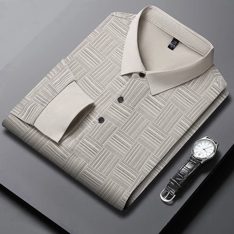 Geometric Pattern Polo - Montford & Co