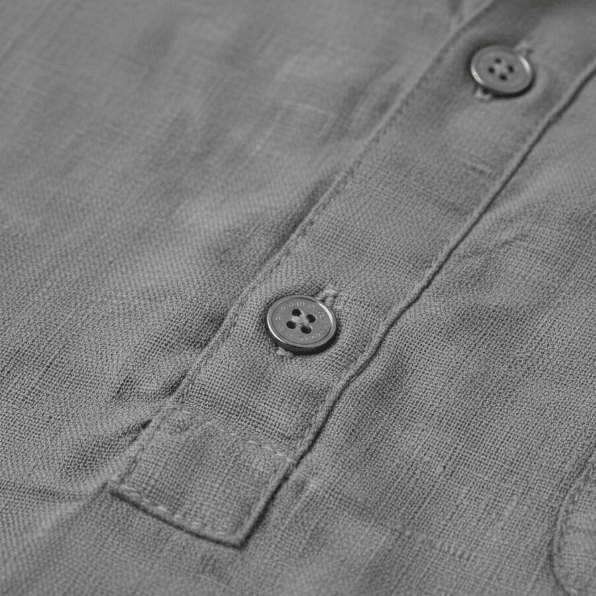 Glasgow Casual Cotton Linen Henley Shirt - Montford & Co