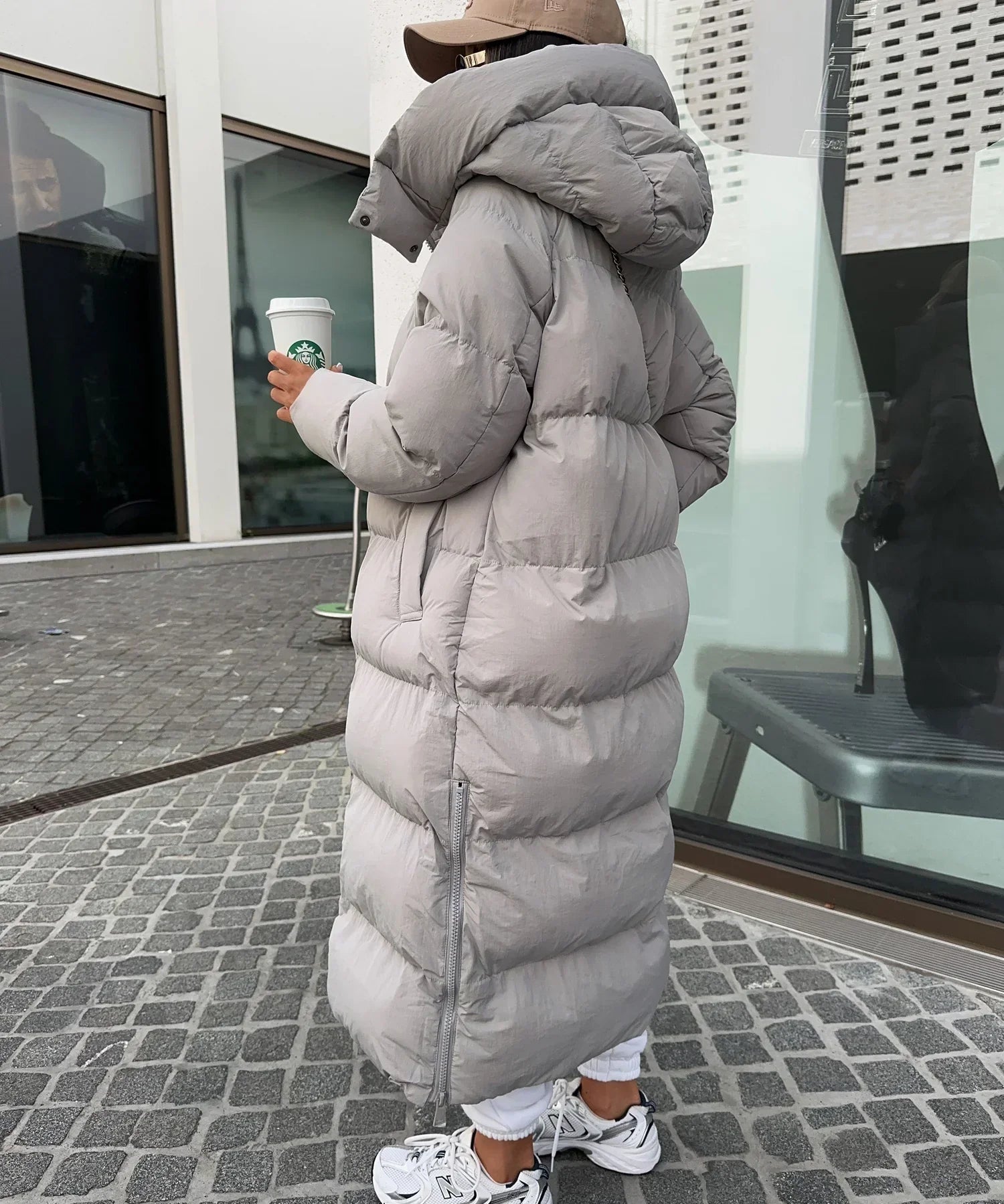 Puffer Coat – Longline Quilted Design – Winter Warmth Style