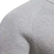 Half Zip Jumper in Wool Blend Top - Montford & Co