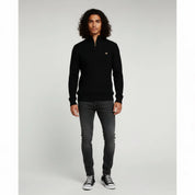 Half Zip Jumper in Wool Blend Top - Montford & Co