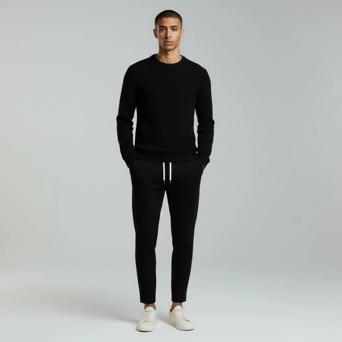 High Waist Thick Casual Warm Trousers - Montford & Co