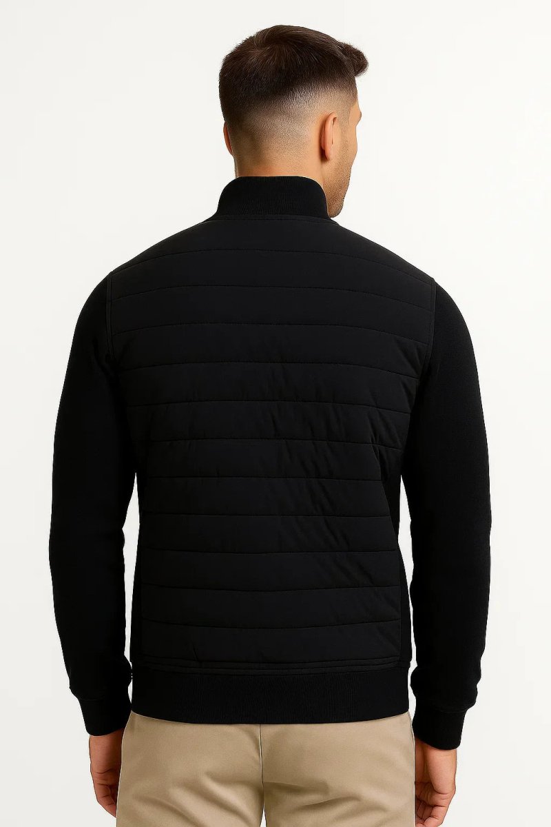 Hybrid Jacket with Knitted Sleeves - Montford & Co
