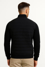 Hybrid Jacket with Knitted Sleeves - Montford & Co