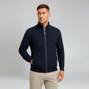 Hybrid Jacket with Knitted Sleeves - Montford & Co