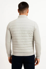 Hybrid Jacket with Knitted Sleeves - Montford & Co