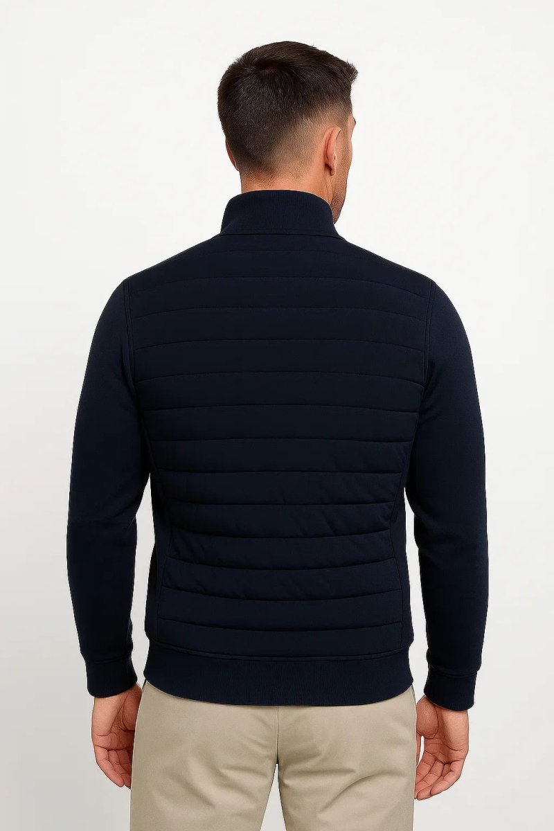 Hybrid Quilted Jacket with Knitted Sleeves - Montford & Co