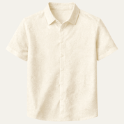 Ivory Textured Button - Up Shirt - Montford & Co