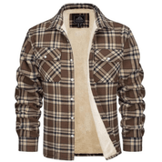 Jacket – Mens – Autumn & Winter – Heren Vest met Ruitpatroon en Fleece Voering – Montford Co - Montford & Co