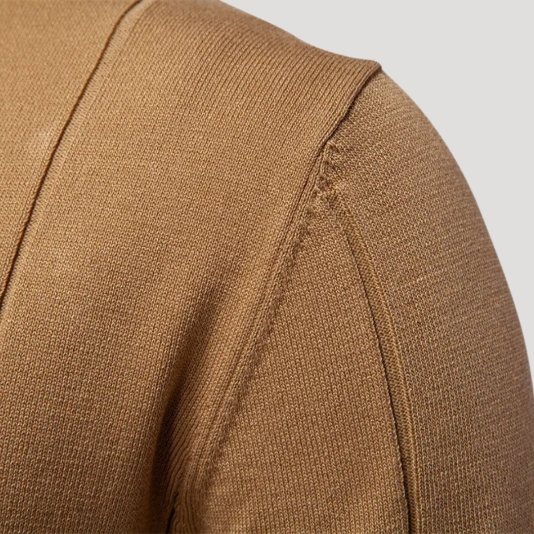 Knit Polo Zip Collar - Montford & Co